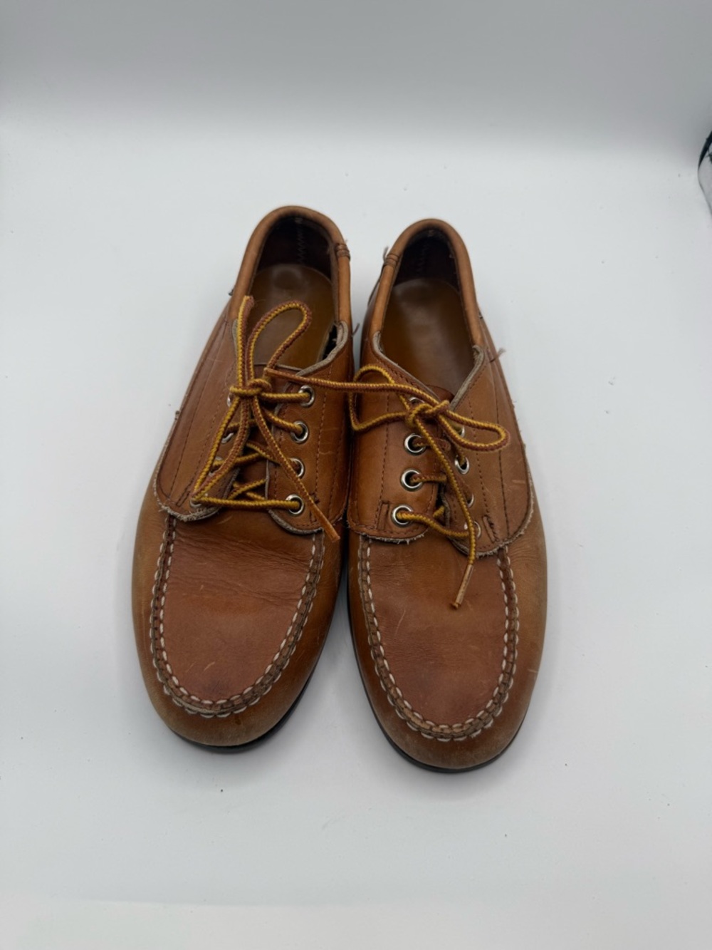 Sebago Brown Leather Boat Shoes